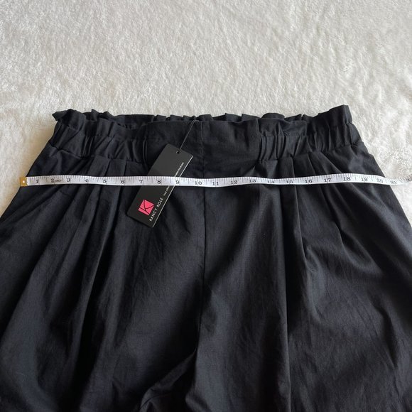 NEW KANCY‎ KOLE Womens Casual Shorts Size 2XL Elastic Waist Comfy Pull on Black - Picture 5 of 12
